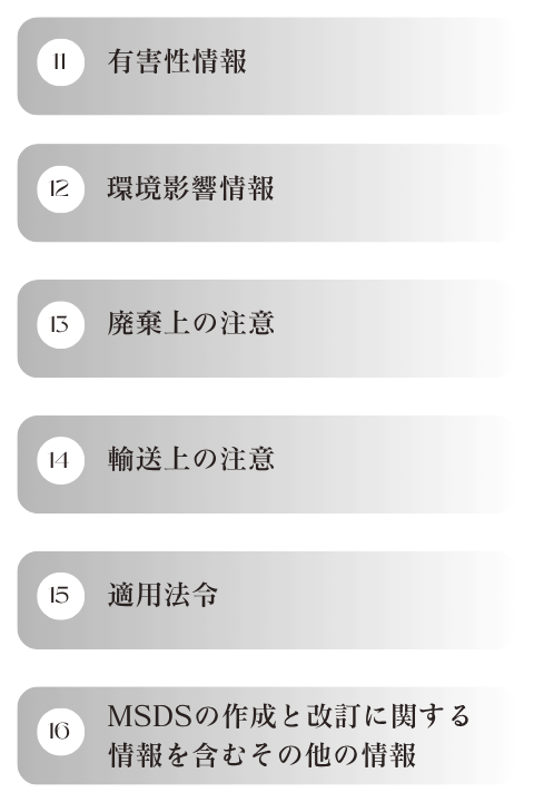ハコイルのカスタムオーダー安全データシート